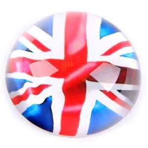  Glass Dome Paperweight, UK Flag