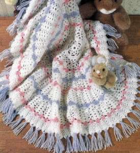   FOR Precious Round Shell Baby Afghan Blanket Avg. Skill  