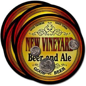 New Vineyard, ME Beer & Ale Coasters   4pk