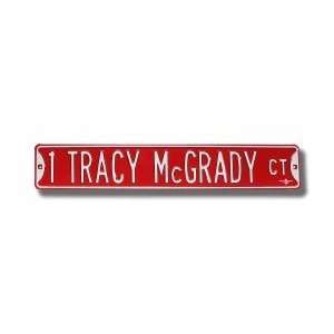    Houston Rockets Tracey McGrady Court Street Sign