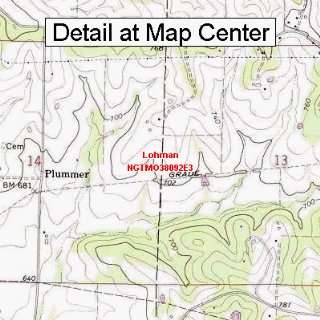  USGS Topographic Quadrangle Map   Lohman, Missouri (Folded 