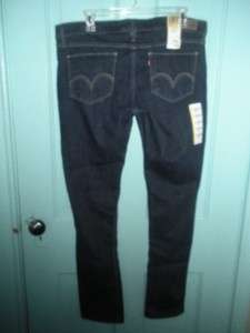 LEVIS 524 Skinny Stretch Denim Jeans sz 15 M jrs NWT Super low rise 