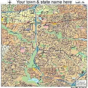  Street & Road Map of Annandale, Virginia VA   Printed 