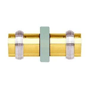 CRL Protruding Ring Style Gold Plated Knob/Chrome Ring Finish Back to 