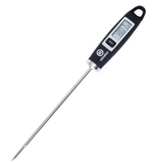   read kitchen thermometer with non slip handle reads temperatures in a