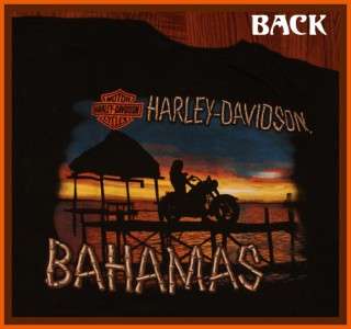 Harley Davidson Bahamas Awesome Motorcycle T Shirt XXL  