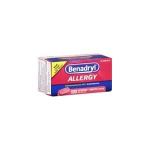 Benadryl Allergy Ultratab Tablets, 100 tablets (Pack of 2)