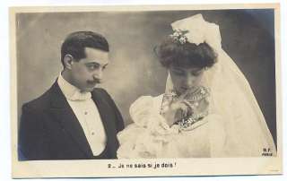 Bride Wedding Marriage 1910s Photo postcard SET of 5  