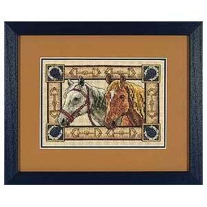  The Gold Collections Petites Equine Pair Counted Cross 