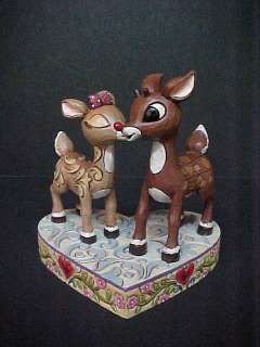 Jim Shore Rudolph Red Nosed Reindeer CLARICE KISSING RUDOLPH 4023444 
