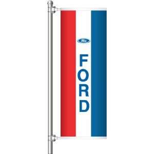  3x8 FT Ford Banner Flag Double Sided Pole Hem and Grommets 