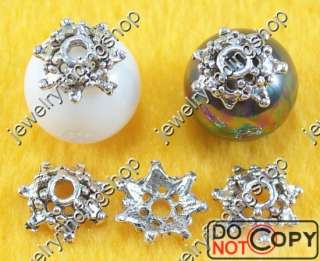 200pcs Tibetan silver Dot Bead Jewellery Caps 9 mm  