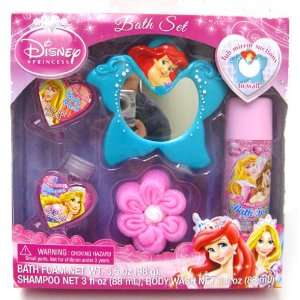  Disney Princess Bath Time Spa Gift 5 Pcs Set   Includes 