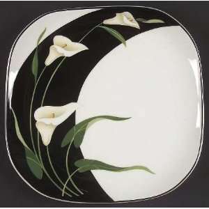   Black Lilies #5101 Salad or Luncheon Plate 7.5 Inch 