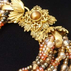 Jose Barrera Torsade Necklace Beads Vintage 8 Strands  