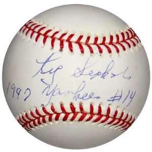  Ted Sepkowski SIGNED Official AL Baseball 1947 YANKEES W.S 