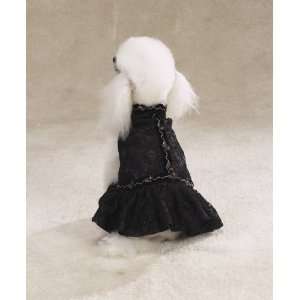  BLACK   MEDIUM   Lace Flamenco Dog Dress