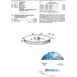 NEW Patent CD for LOCKABLE STORAGE UNIT FOR MAGNETIC TAPES 