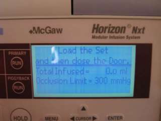 McGaw Horizon NXT Modular Infusion System IV Pump  