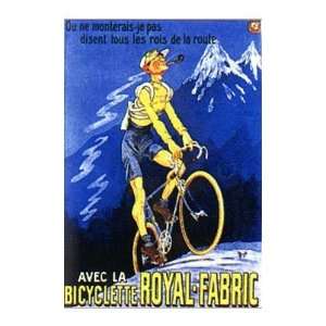  Bicyclette Royal Fabric    Print