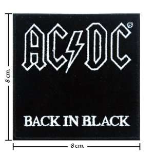 Ac Dc Music Band Logo 3 Embroidered Iron on Patches  From 