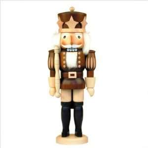   355 Natural Wood Finish Prince with Stars Nutcracker 