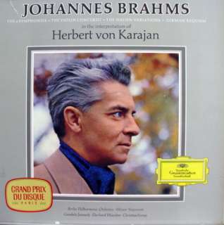 karajan brahms 4 symphonies label deutsche grammophon records format 