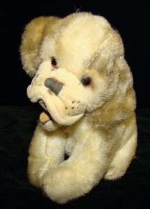 VINTAGE MOHAIR DOG PUPPY JAPAN TOY  