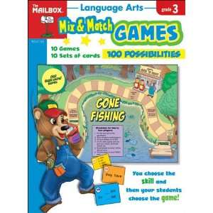   Center TEC61129 Mix Match Games Language Arts Gr 3 Toys & Games