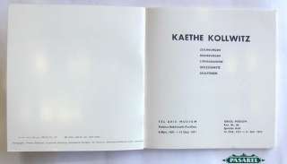 Kathe Kaethe Kollwitz Illustrated Catalogue Israel 1971  