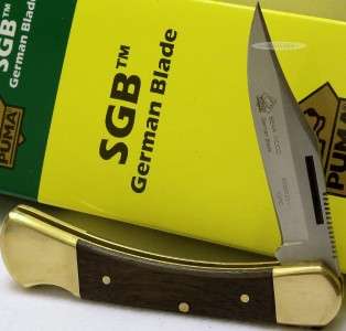 PUMA Bear SGB Clip Point Blade Germany Lockback Folding Hunting Pocket 