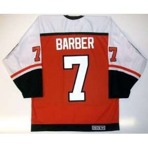 Bill Barber Philadelphia Flyers Ccm Jersey Orange XX Large   Sports 