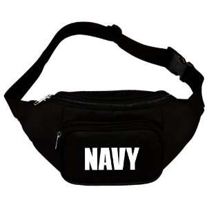  U.S. Navy Logo Waist Fanny Pack Black 