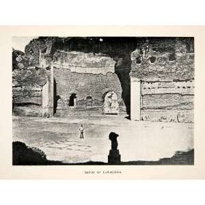  1906 Print Caracalla Bath Thermae Antoninianae Ruins Rome 