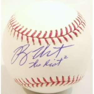  Ryan Theriot Signed Official MLB Baseball w/The Riot 