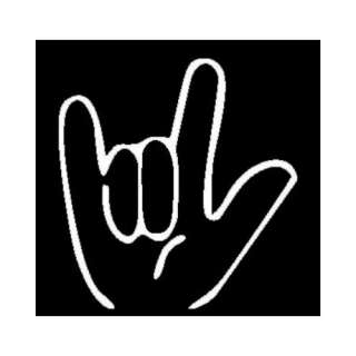  I LOVE YOU, Sign Language Hand Sign, VINYL STICKER/DECAL