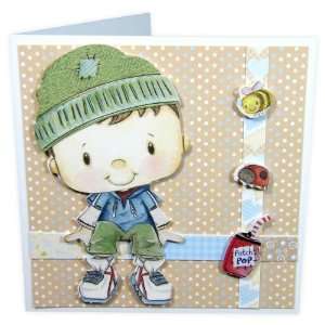   Patchwork Pals Luxury Card Making Kit Billy Blue & Beige Electronics