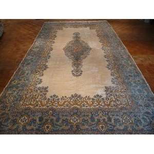  10x19 Hand Knotted Kerman Persian Rug   100x196
