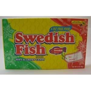 Christmas Swedish Fish Candy Theater Box   3.1oz  Grocery 