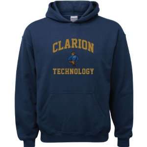   Eagles Navy Youth Technology Arch Hooded Sweatshirt