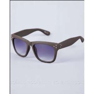  The Collective   Matte Brown Frames Sunglasses with Smoke 