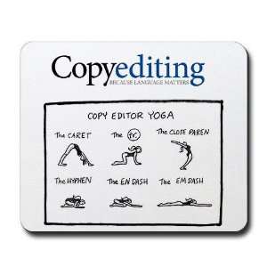  Copy Editor Yoga Yoga Mousepad by  Office 