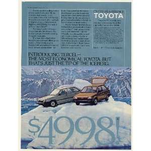  1983 Toyota Tercel 3 Door Liftback 5 Door Deluxe Liftback 