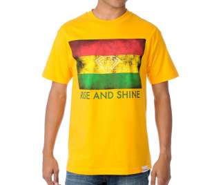 Diamond Supply Co. Rise and Shine T Shirt rasta red yellow green 