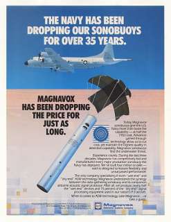 1988 US Navy Magnavox Sonobuoy Photo Print Ad  