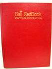 THE BALL RED BOOK HARDCOVER 1985