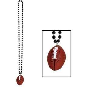  Beistle 50999 BK   Beads With Football Medallion   33 
