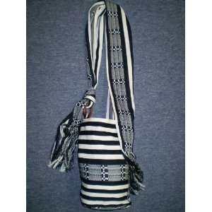  Black Striped Colombian Tote Bag 