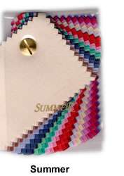 Colour Analysis Mini Seasonal Fabric Swatch Wallet  