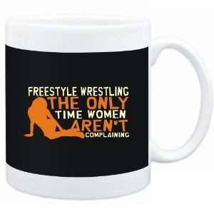  Mug Black  Freestyle Wrestling  THE ONLY TIME WOMEN 